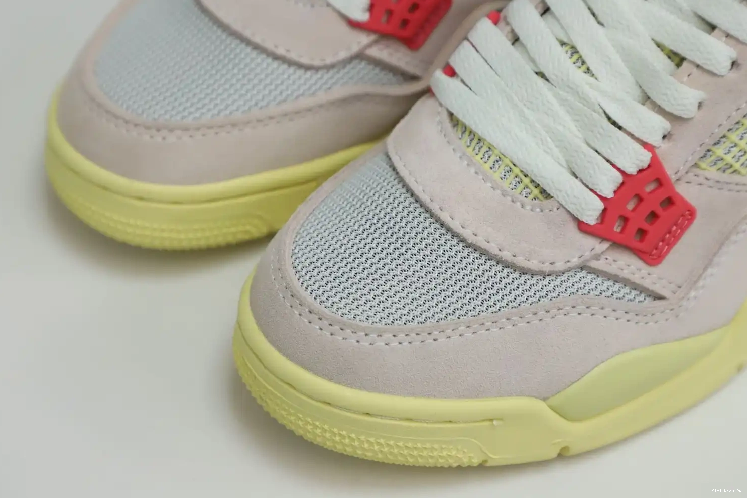 RETRO JORDAN UNION X ICE' 4 'GUAVA LA Kimikick AIR 0709
